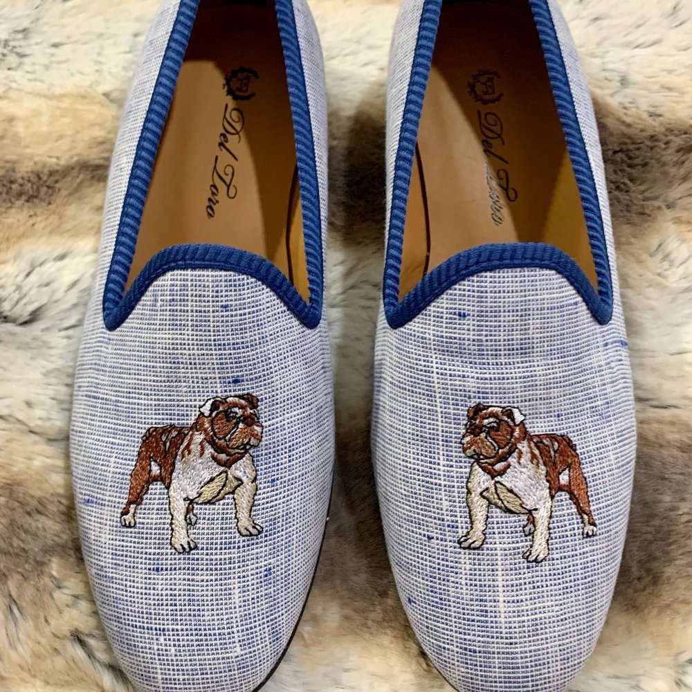 DEL TORO English Bulldog Loafers Size 8.5 (Ladies); 6.5 (Mens) - Made in Italy